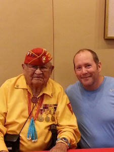 World War 2 Code Talker Sam Sandoval with Dwight of Turquoise Land