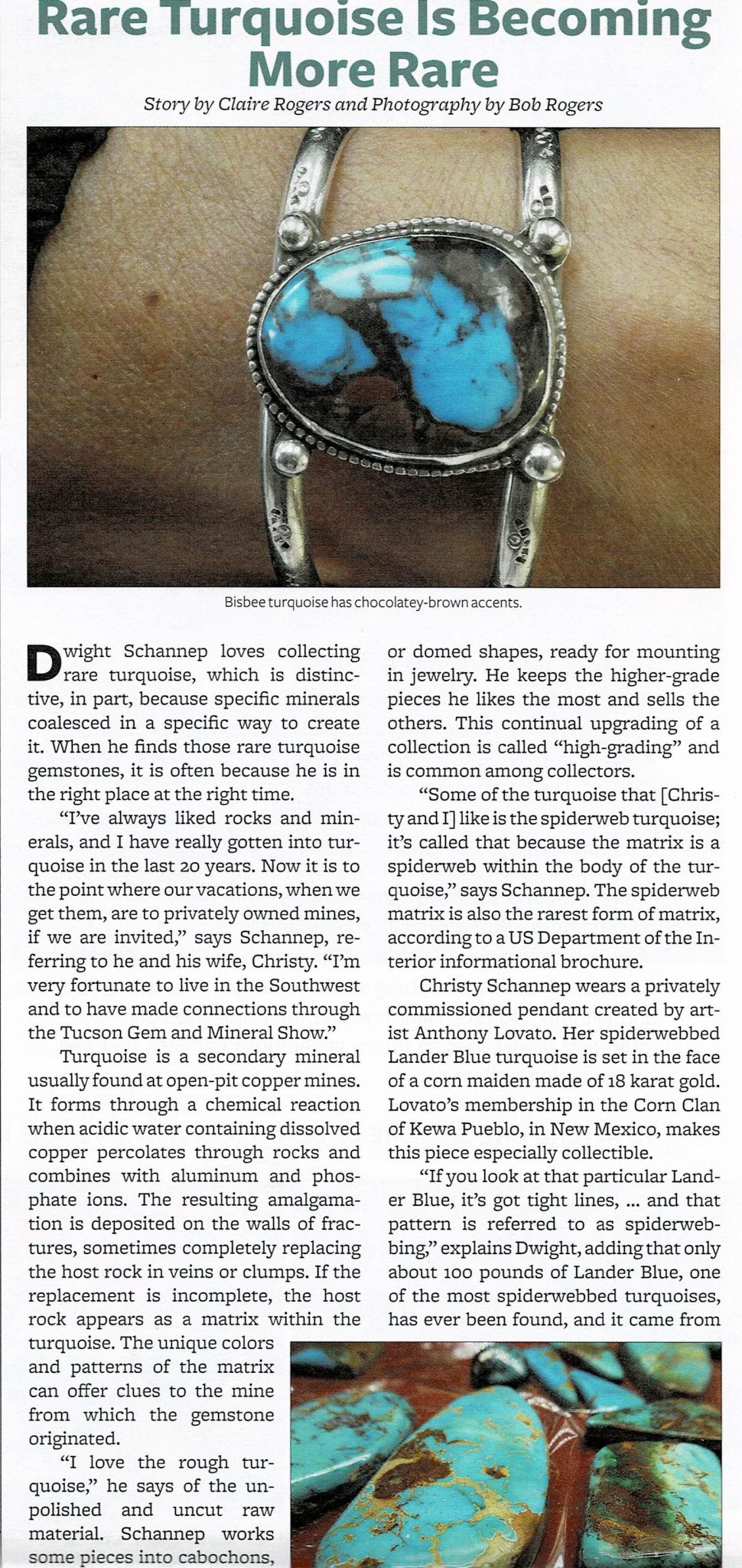 Desert Leaf Article about Turquoise Land